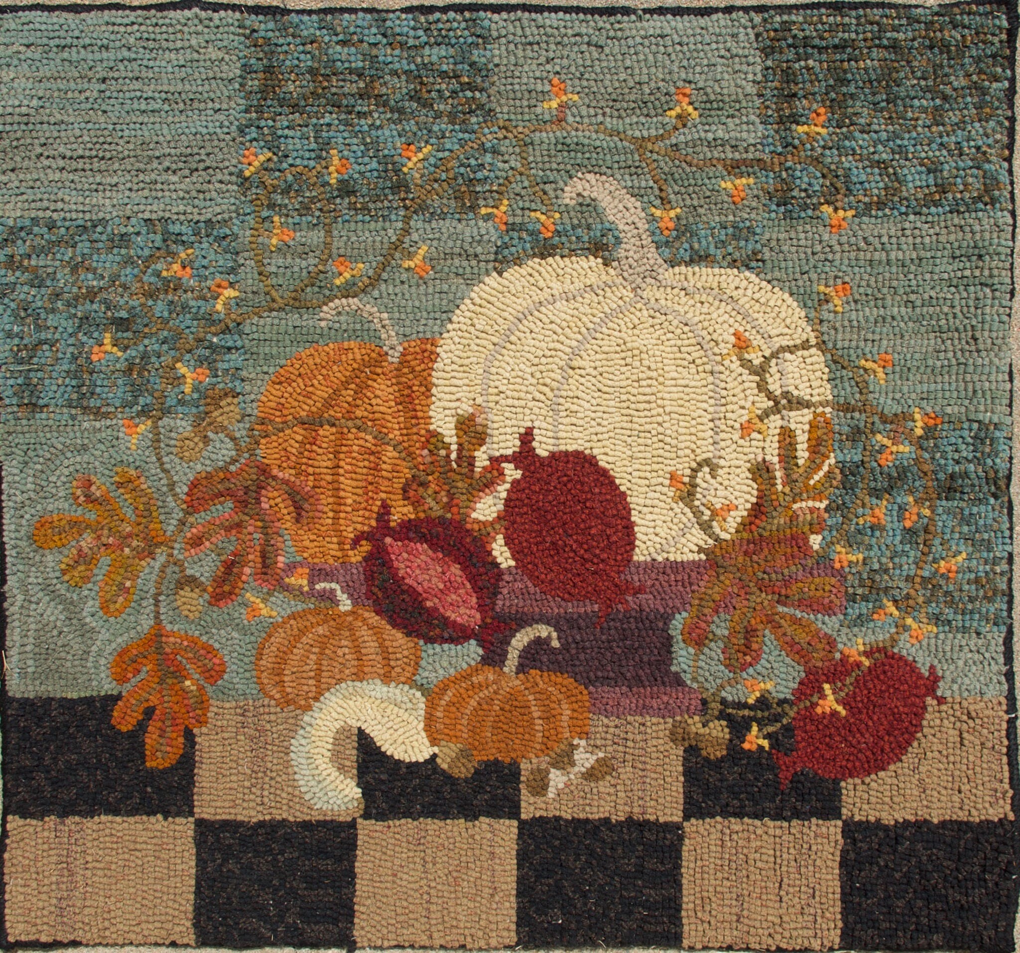 Fall Hooked Rug