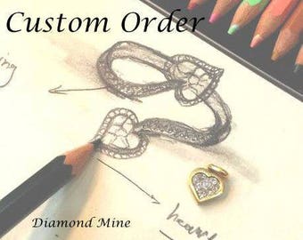 14k White Gold 1.00ctw Moissanite and diamonds rings set - 3rd-5th Payment for Belinda