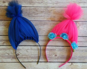 Princess Poppy costume, Branch headband, princess poppy headband, trolls costume, halloween costumes, girls costume, MizThings, trolls