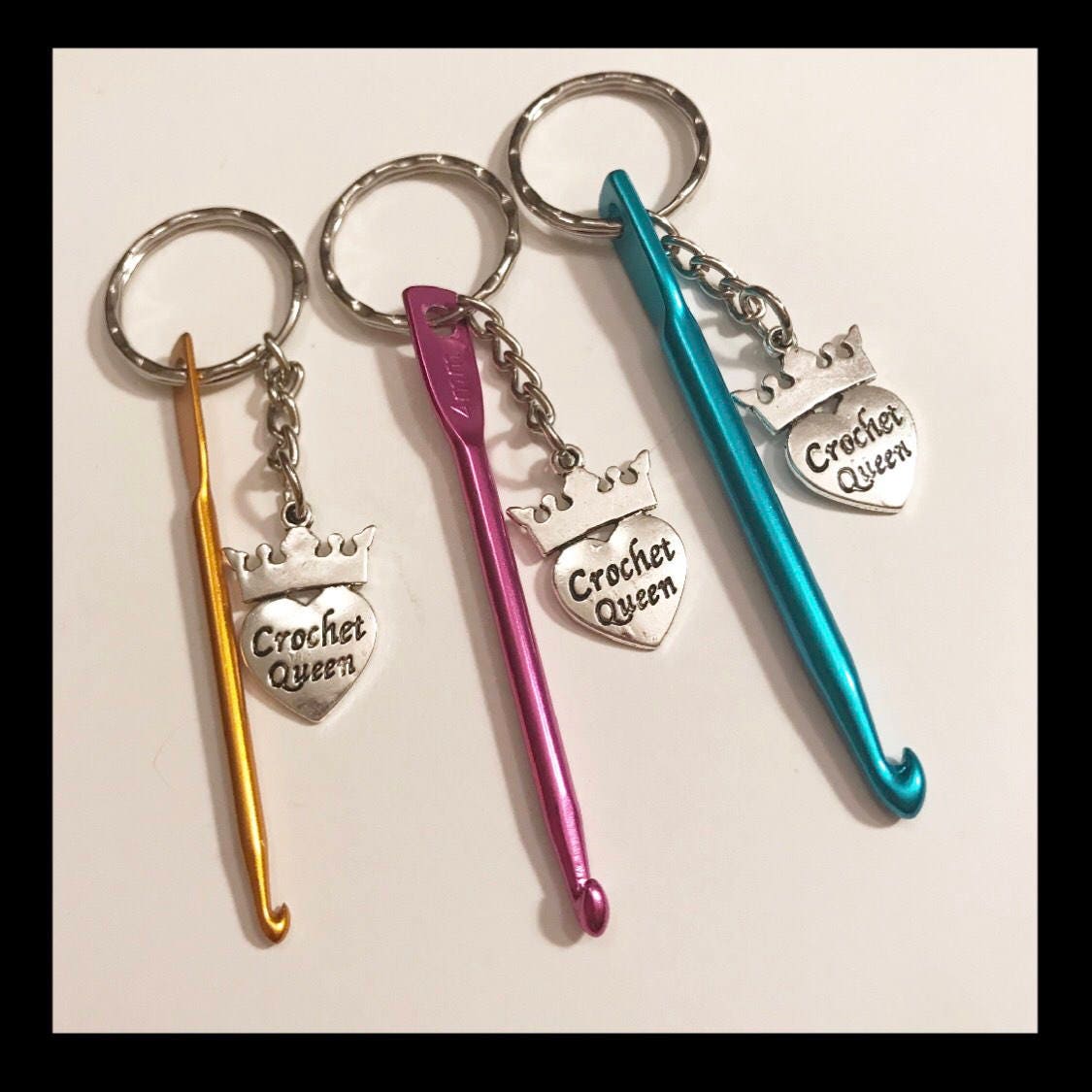 Crochet hook keychain crochet keychain crochet hook pick