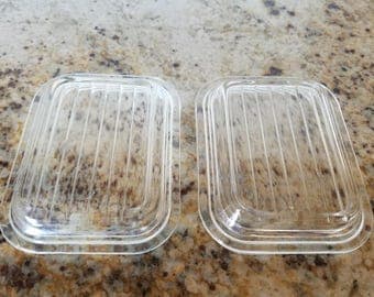 Two New Style Pyrex 501 Refrigerator Dish lids 501c