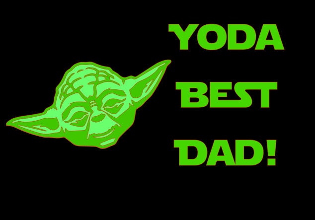 Yoda Best Dad SVG Cut File