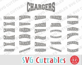 Chargers EZ Layouts, svg, eps, dxf, Set of 30, Digital Cut File for cutting machines