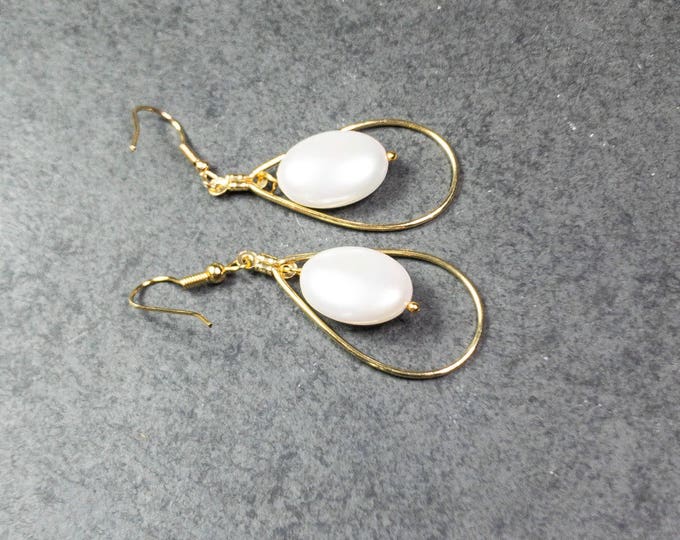 Pearl Drop Earrings, Dangle Earrings, Long Pearl Earrings, Bridal Earrings, Ivory Pearl Earrings, White Beaded Earrings, Pearl Earrings