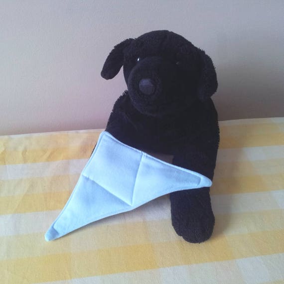 Triangle Squeaky Dog Toy Light Blue Squeaky Puppy Toy Stuffing