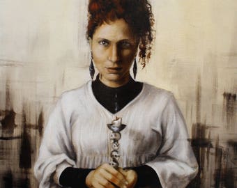 the prophecy, dipinto olio su tela