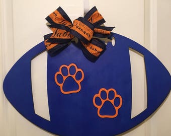 Auburn football door hanger
