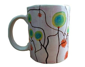 Inspired hand painted mug