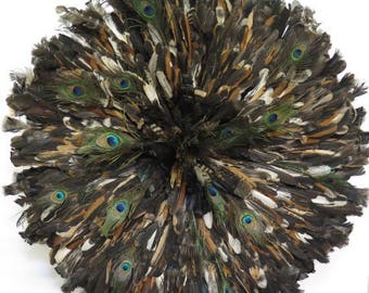 Aka authentique - coiffe de plumes de décoration murale