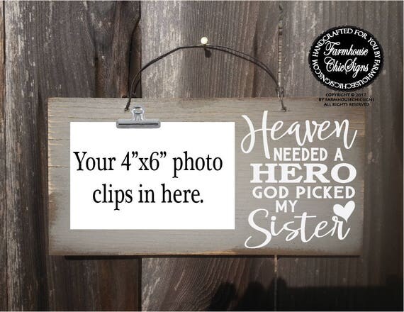 Sister Memorial Sign