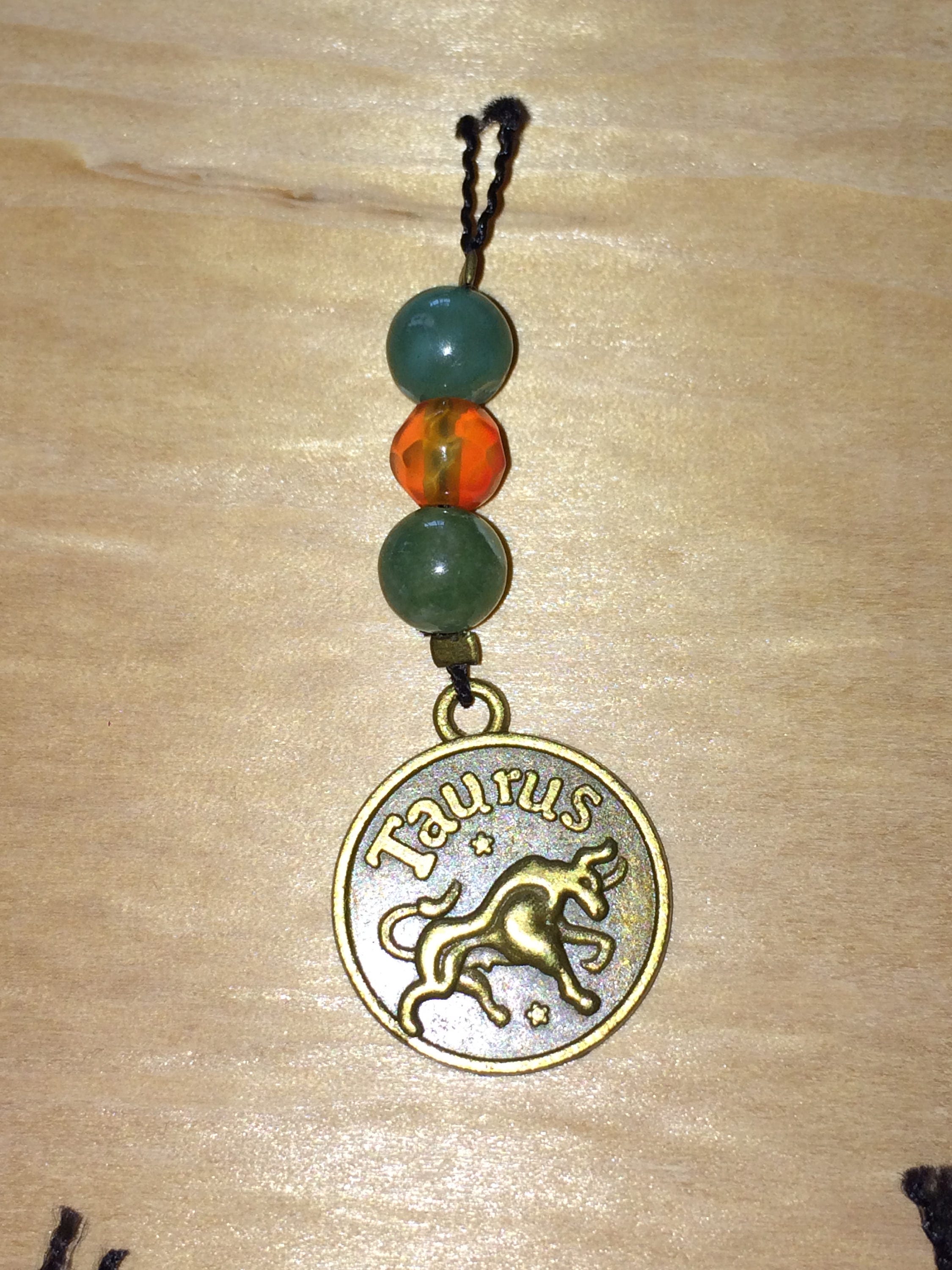 Taurus Pocket Charm Zodiac Charms Astrology Charm Prayer