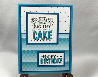 Birthday Card, Stampin Up Card, Handmade Card, Handmade Birthday Card, Greeting Card for Birthday