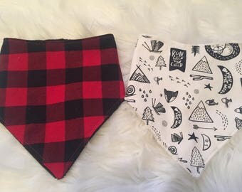 Set of Two Bandana bibs
