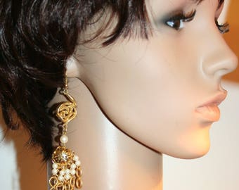 Baroque earrings - CASCADE to the flower