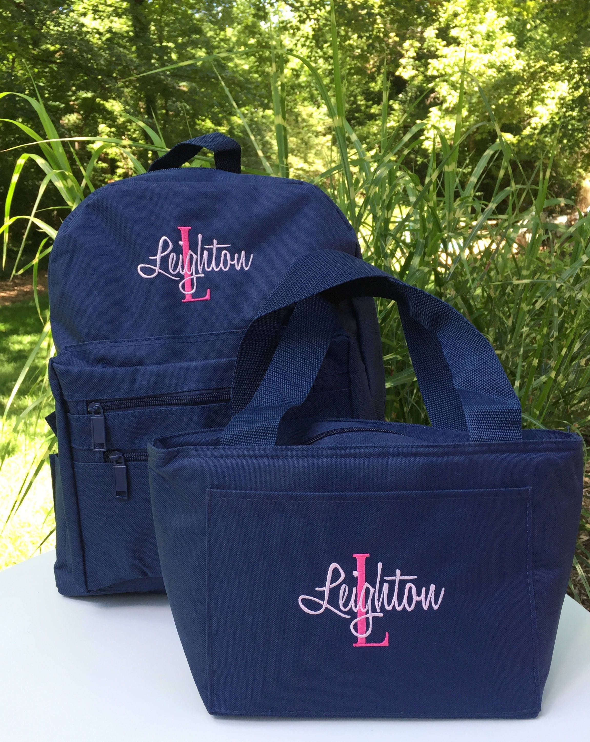 Personalized School Girls Back Pack Monogrammed Backpack and