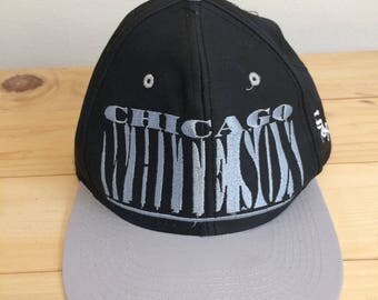 90s Snapbacks Vintage Chicago White Sox Hat Vintage Snapback 90s Hip Hop Clothing MLB Vintage Baseball Cap 90s Baseball Caps 90s Clothing