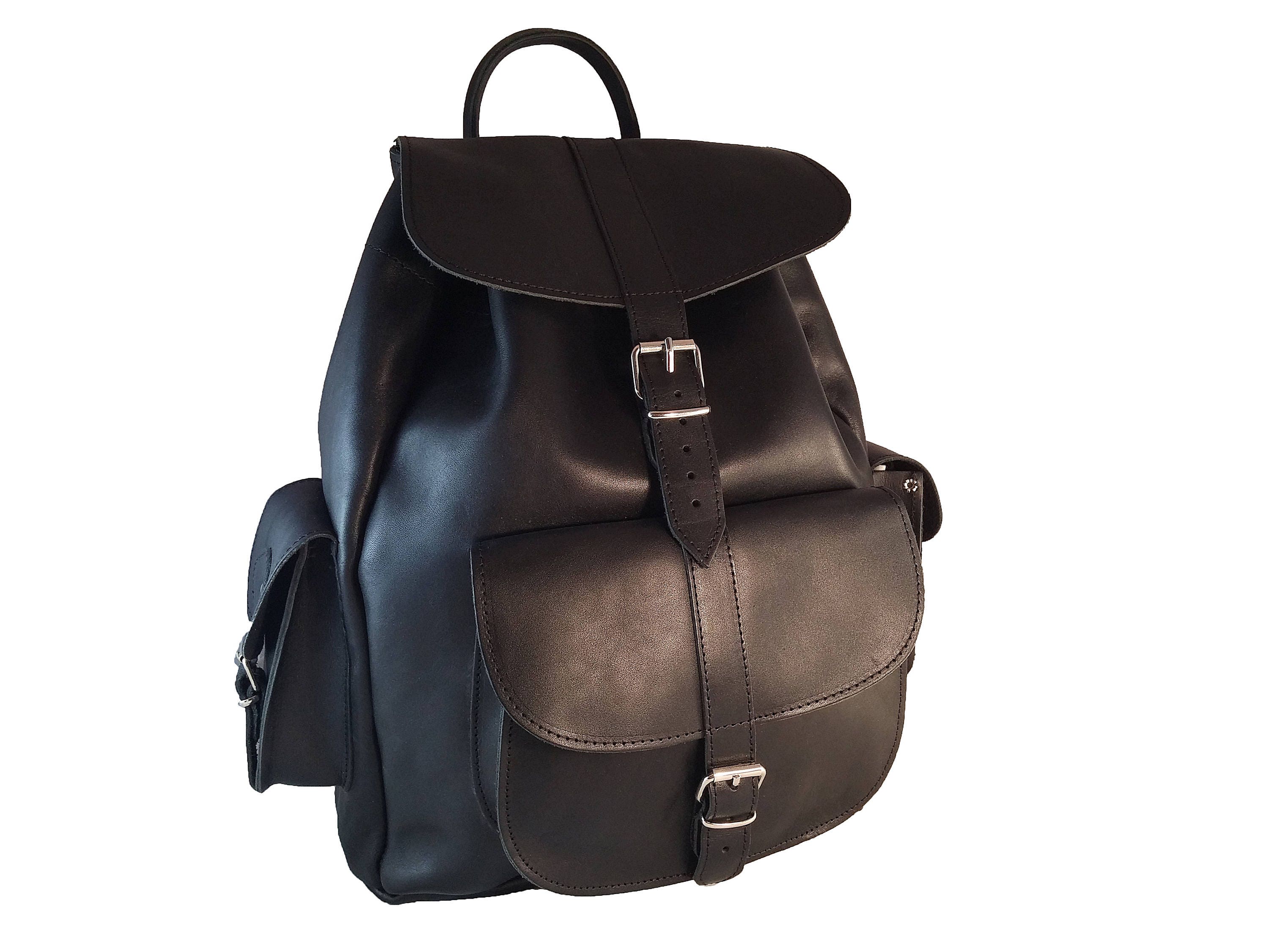 EXTRA LARGE Leather Backpack Travel Backpack Satchel.