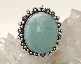 Larimar Ring Size 8