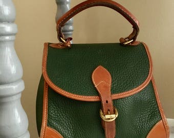DOONEY AND BOURKE Hunter Green All Weather Leather Vintage Bag