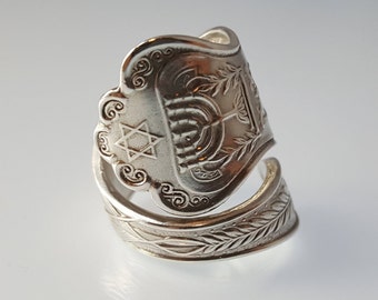 Star of David Ring, Jewish Jewelry, Statement Ring for her, Statement Ring Gift, Silver Ring Gift for Girlfriend, Jewish ring, Judaica Ring