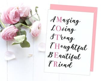 Mother's day card printable, Mother's day card, Love card for your mother, Card for her, Love mother, Birthday card, Mother's day gift