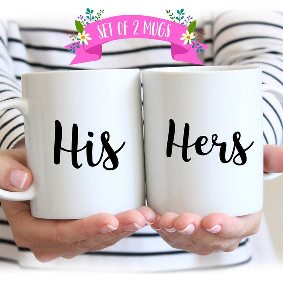 His and Her Coffee Mug Sets His and Hers Mugs His Coffee Her