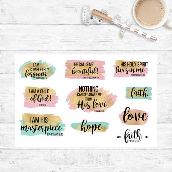 Planner Stickers Christian Stickers Prayer Journal Faith