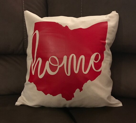 Ohio Home Throw Pillow Cover