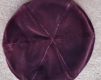 Purple Velvet Tam - Made Exclusively for BERGDORF GOODMAN on The Plaza - New York