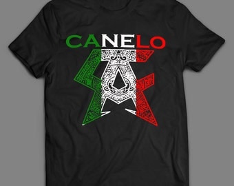 Canelo vs Ggg Golovkin Mexico Flag LOGO OLDSKOOL Custom Artwork Quality Shirt S-XXXXL