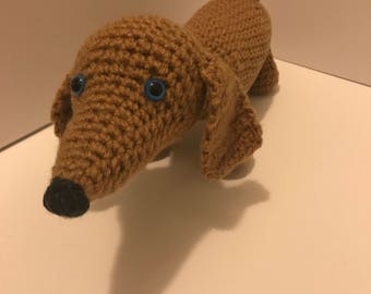 stuffed weenie dog