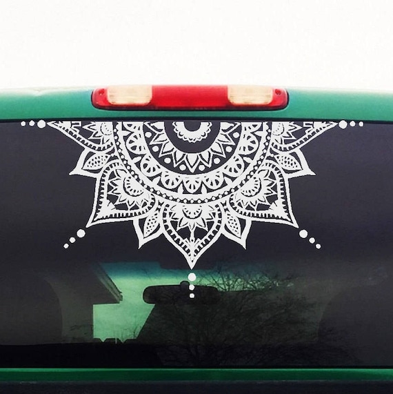 Download Mandala Car Decal Car Decal Mandala Sticker Half Circle