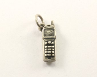 Vintage Cell Phone Charm Sterling 925 CH 42
