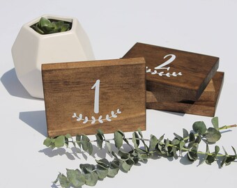 Wedding Wood Table Numbers | Wedding Table Numbers | Wooden Table Numers | Custom Wood Table Numbers | Wood Sign | Wedding Centerpiece
