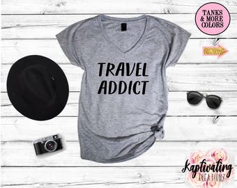 travel printed t shirts