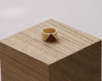 Beaded ring Simone (bronze)