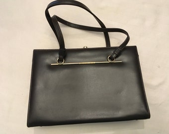 brown faux leather bag