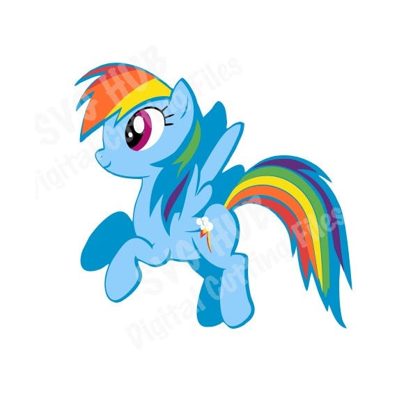 Download Rainbow Pony Cutting File SVG Pony SVG Cricut SVG cutting