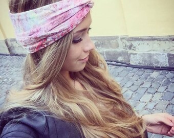 Yoga Headband, Workout Headband, Jersey Headband, Turban headband, Wide Headband, Running Headband, Knit Headband, Boho Headband Floral