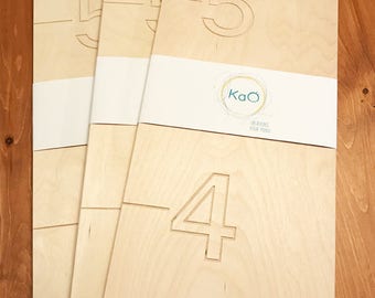 Compact size screen/wood / natural / unfinished