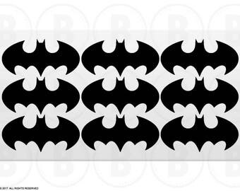 Batman Stickers - Batman Birthday Stickers, Batman Logo Stickers (ST005)