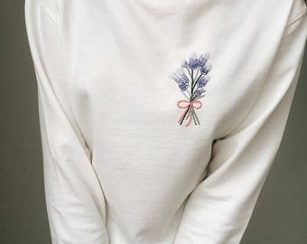 Review for cute love embroidered sweater YV482