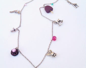 Toy story polymer clay and silver necklace