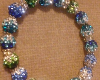Rhinestone Beaded Bracelet