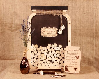 Wedding Guest Book Alternative Mason Jar Wooden Guestbook Ideas Custom Wedding Guest Book Alternative Mason Jar Wooden Guestbook Ideas Custom