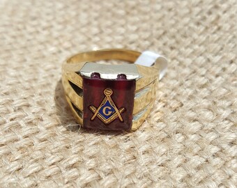 Masonic Ring - Yellow Gold