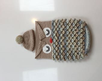 Crochet Newborn baby cocoon & hat
