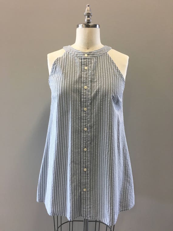 Dress Shirt Dress upcycled men's dress shirt tunic