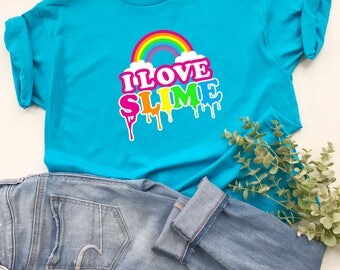 slime birthday party shirts