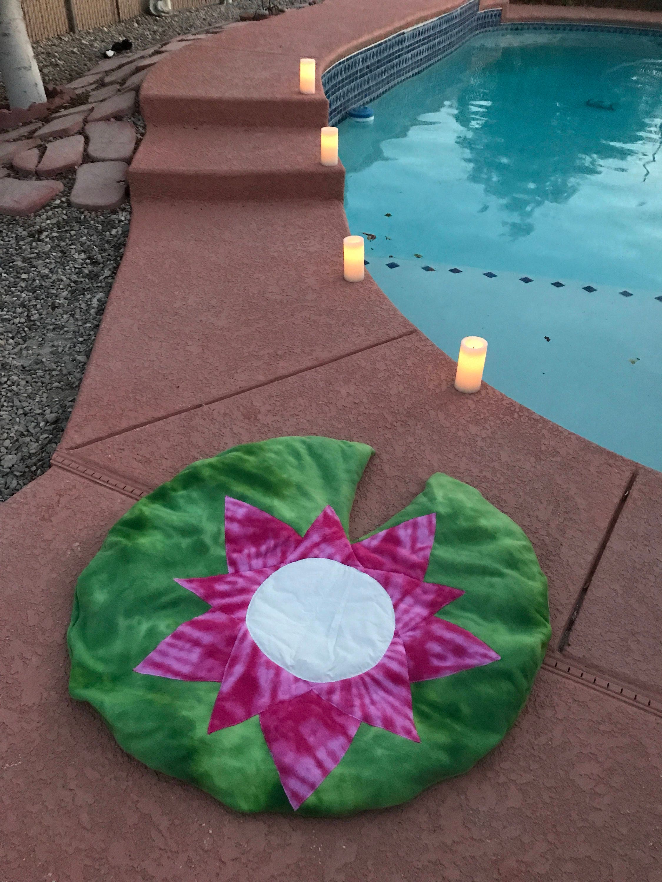 lily pad floating water mat